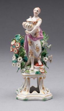 Figure of Asia, Bow, c. 1766. Creator: Bow Porcelain Factory
