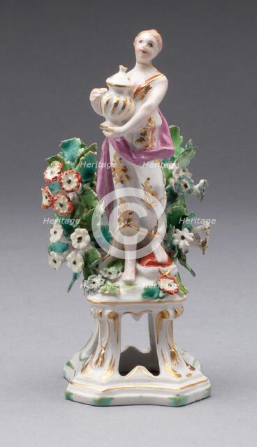 Figure of Asia, Bow, c. 1766. Creator: Bow Porcelain Factory.