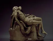 Figure of Christ from Michelangelo's Pieta cast early 19th century; original 1499. Creator: Unknown
