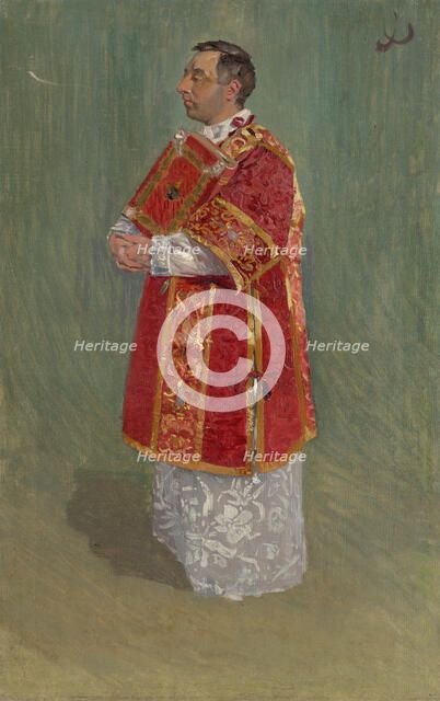 Figure of Clergyman, 1890-1900. Creator: Joza Uprka.