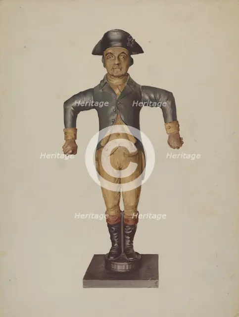 Figure of Coachman, c. 1938. Creator: Irving I. Smith.