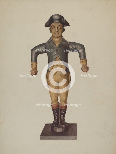 Figure of Coachman, c. 1938. Creator: Irving I. Smith.