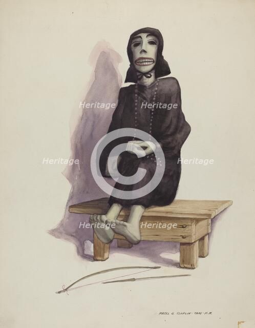 Figure of Death "Muerto", c. 1937. Creator: Majel G. Claflin.