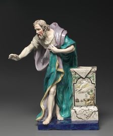 Figure of Demosthenes, c. 1800. Creator: Enoch Wood (British, 1759-1840)