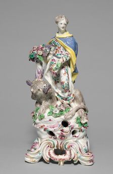 Figure of Earth, c. 1755. Creator: Bow Porcelain Factory (British)