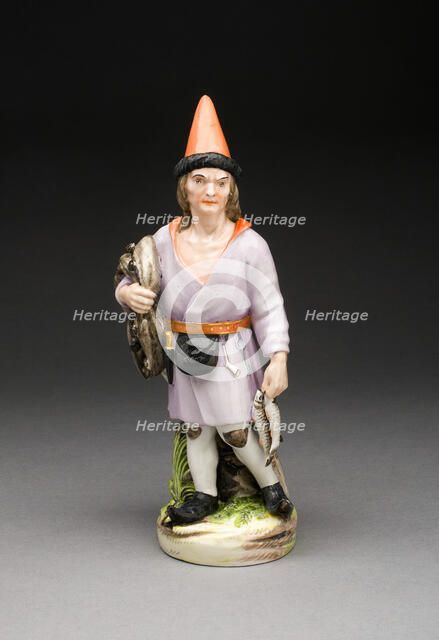 Figure of Fisherman, Saint Petersburg, c. 1779/96. Creators: Jean Rachette, Russian Imperial Porcelain Factory.