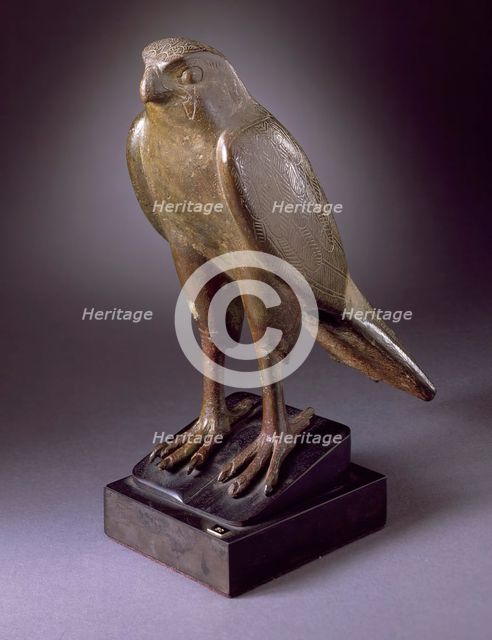 Figure of Horus as a Falcon, 711 B.C.. Creator: Unknown.