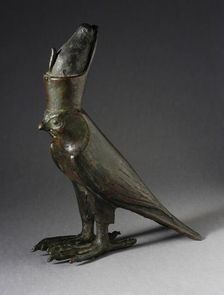 Figure of Horus as a Falcon, Late Period (711-332 BCE). Creator: Unknown