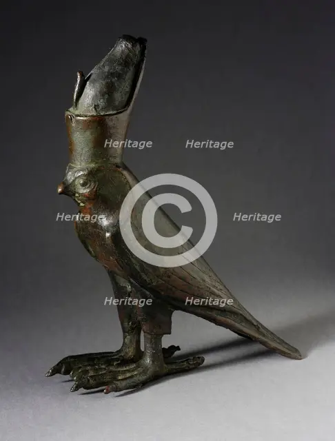 Figure of Horus as a Falcon, Late Period (711-332 BCE). Creator: Unknown.