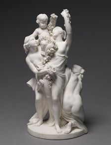 Figure of Love Carried by the Three Graces, 1768. Creator: Sèvres Porcelain Manufactory (French, est. 1740); François Boucher (French, 1703-1770), after a design by