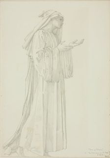Figure of Pilgrim in Romaunt of the Rose, c. 1873-77. Creator: Sir Edward Coley Burne-Jones