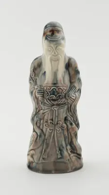 Figure of Shou Lao, Staffordshire, c. 1750. Creator: Staffordshire Potteries