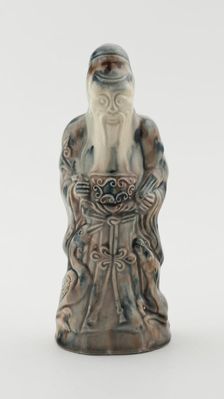 Figure of Shou Lao, Staffordshire, c. 1750. Creator: Staffordshire Potteries