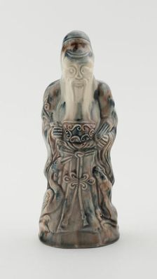 Figure of Shou Lao, Staffordshire, c. 1750. Creator: Staffordshire Potteries