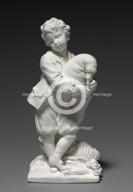 Figure of the Bagpiper, 1748-1752. Creator: Vincennes Factory (French); Pierre Blondeau (French); François Boucher (French, 1703-1770).
