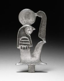 Figure of the God Re-Horakhty, 1550-332 B.C.. Creator: Unknown