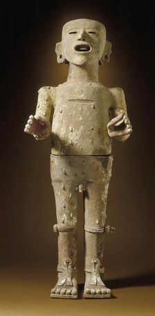Figure of Xipe Totec, AD 1200-1400. Creator: Unknown