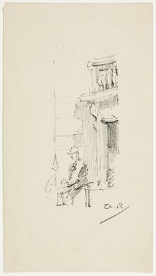 Figure and Doorway, 1890-94. Creator: Theodore Roussel