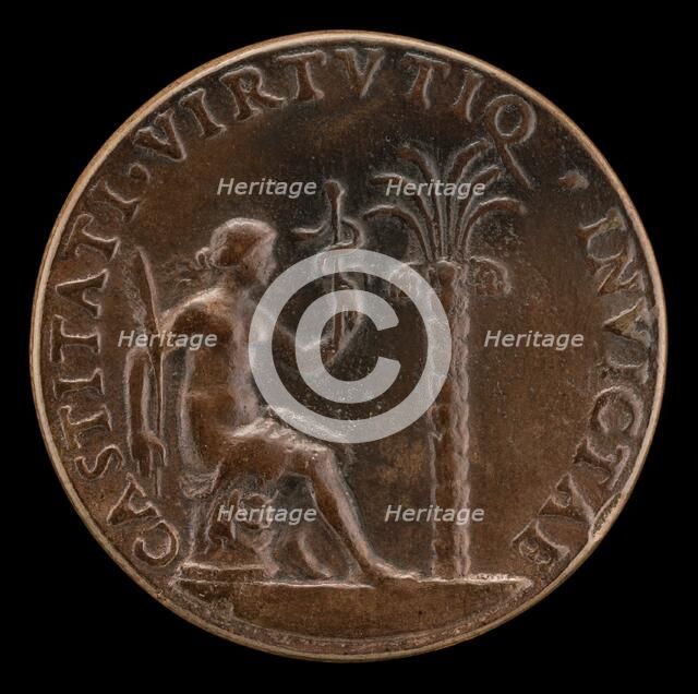 Figure before a Palm Tree [reverse], 1507. Creator: Gian Cristoforo Romano.