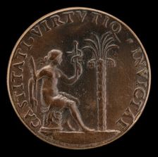 Figure before a Palm Tree [reverse], 1507. Creator: Gian Cristoforo Romano