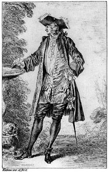 Figure c1700-1720, (1924). Artist: Jean-Antoine Watteau