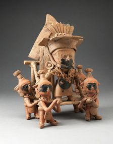 Figure Carried in a Litter, A.D. 600/950. Creator: Unknown