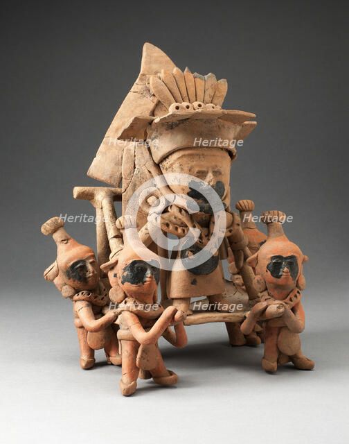 Figure Carried in a Litter, A.D. 600/950. Creator: Unknown.