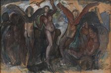 Figure Composition with Bacchantes, 1914-1915. Creator: Jens Adolf Emil Jerichau