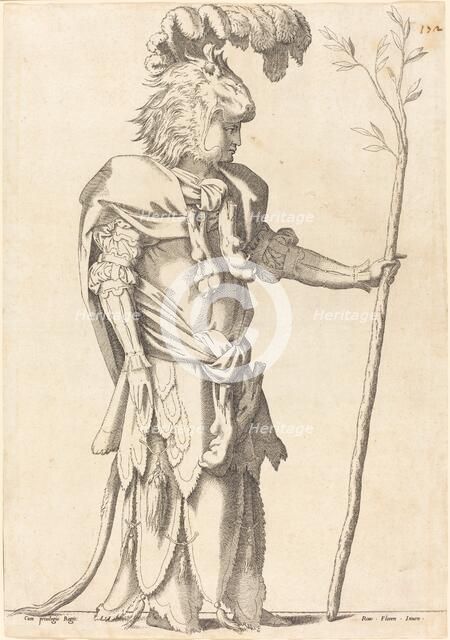Figure Costumed as Hercules, c. 1539. Creator: Unknown.