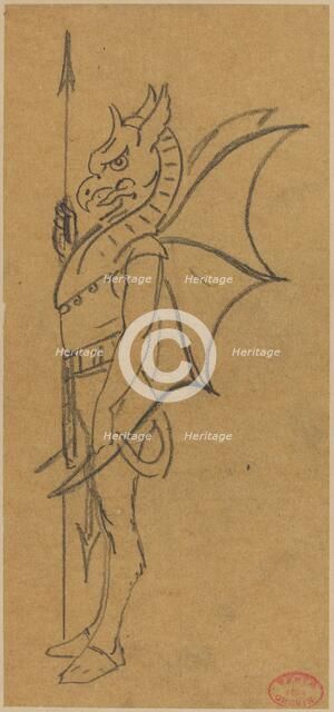 Figure Dressed as a Griffin. Creator: Alfred Grevin.