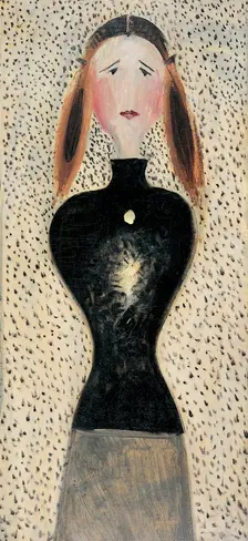 Figure en face, 1915-1916. Artist: Schlemmer, Oskar (1888-1943)
