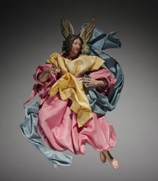 Figure from a Crèche: Angel, 1780-1830. Creator: Unknown