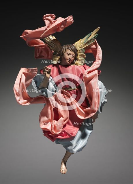 Figure from a Crèche: Angel, 1780-1830. Creator: Unknown.