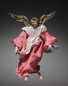 Figure from a Crèche: Angel, 1780-1830. Creator: Unknown