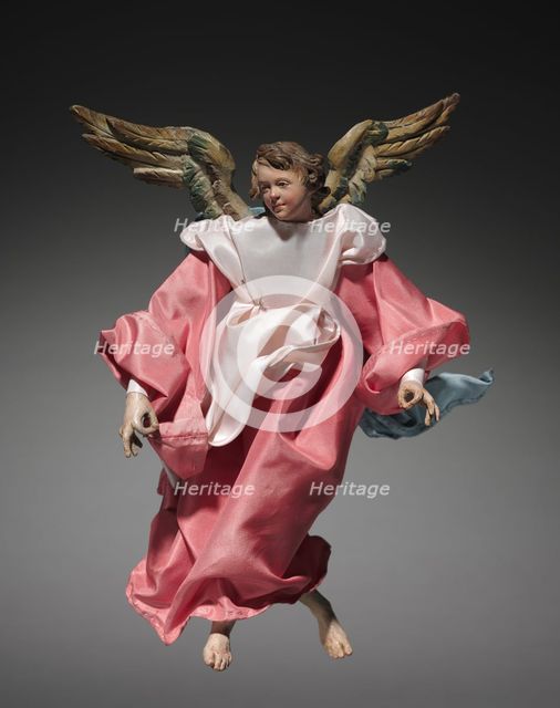Figure from a Crèche: Angel, 1780-1830. Creator: Unknown.