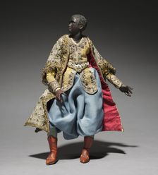 Figure from a Crèche: Attendant of the Magi, 1780-1830. Creator: Unknown
