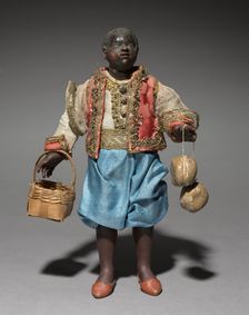 Figure from a Crèche: Attendant of the Magi, 1780-1830. Creator: Unknown
