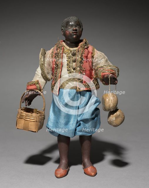Figure from a Crèche: Attendant of the Magi, 1780-1830. Creator: Unknown.