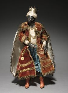 Figure from a Crèche: Negro Magus, 1780-1830. Creator: Unknown