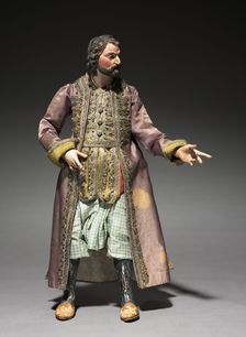 Figure from a Crèche: Standing Man, 1780-1830. Creator: Unknown