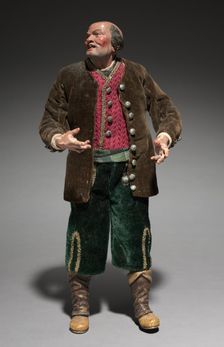 Figure from a Crèche: Standing Man, 1780-1830. Creator: Unknown
