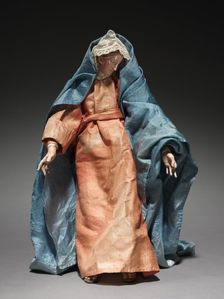 Figure from a Crèche: Virgin Mary, 1780-1830. Creator: Unknown