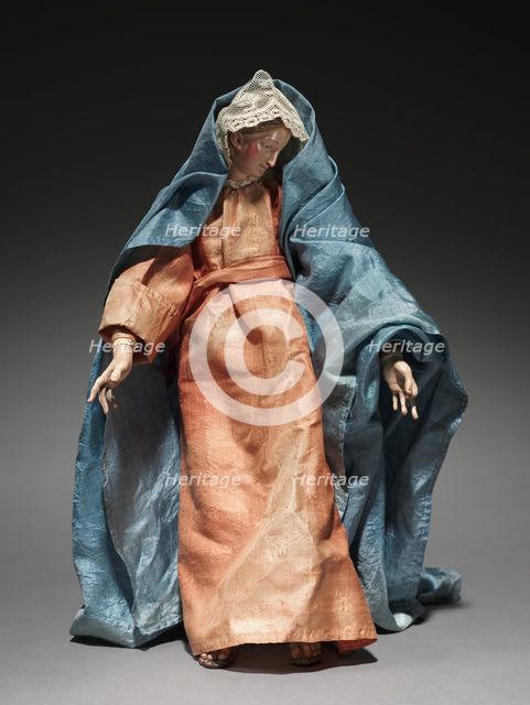 Figure from a Crèche: Virgin Mary, 1780-1830. Creator: Unknown.