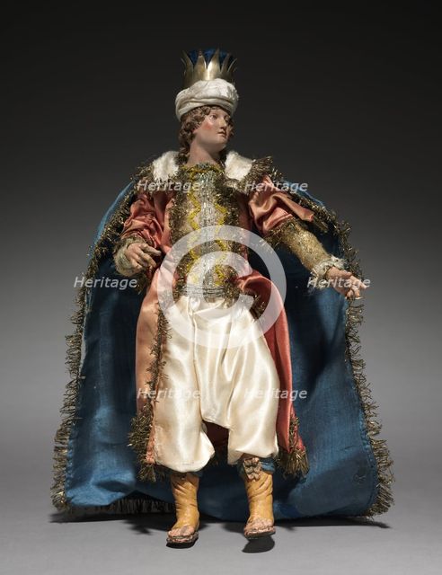 Figure from a Crèche: Youthful Magus, 1780-1830. Creator: Unknown.