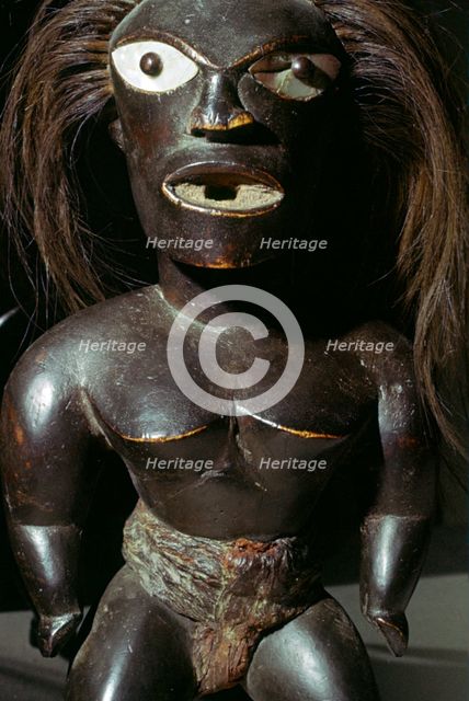 Figure from a Hawaiian royal temple. Artist: Unknown