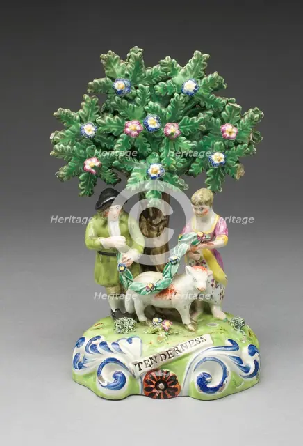 Figure Group: Tenderness, Staffordshire, c. 1820/30. Creator: John Walton.