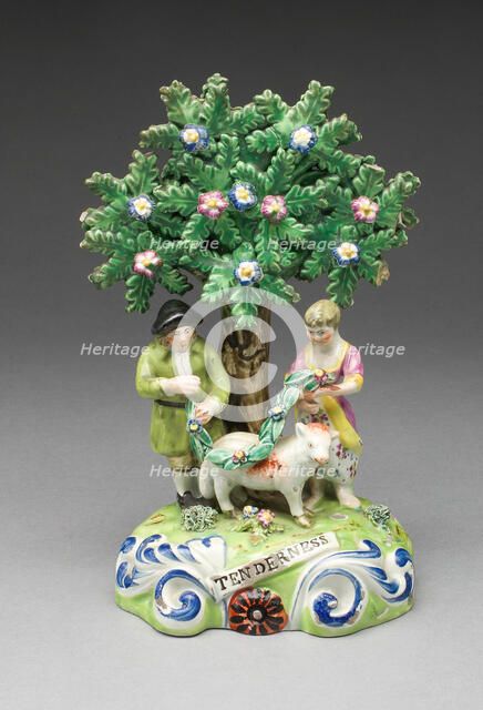 Figure Group: Tenderness, Staffordshire, c. 1820/30. Creator: John Walton.