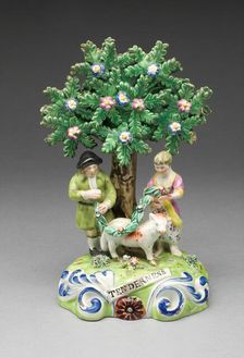 Figure Group: Tenderness, Staffordshire, c. 1820/30. Creator: John Walton