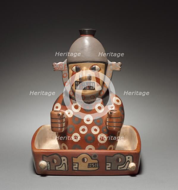 Figure in a Litter, 500-900. Creator: Unknown.