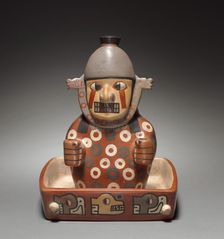 Figure in a Litter, 500-900. Creator: Unknown